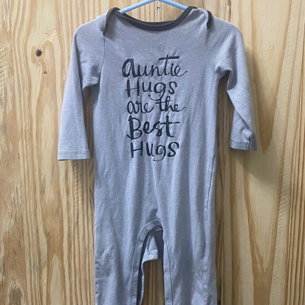 Gray Kids One Piece with Fun Print
